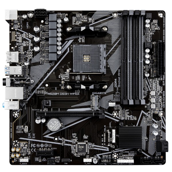 Фото - Материнська плата Gigabyte A520M DS3H WIFI6E